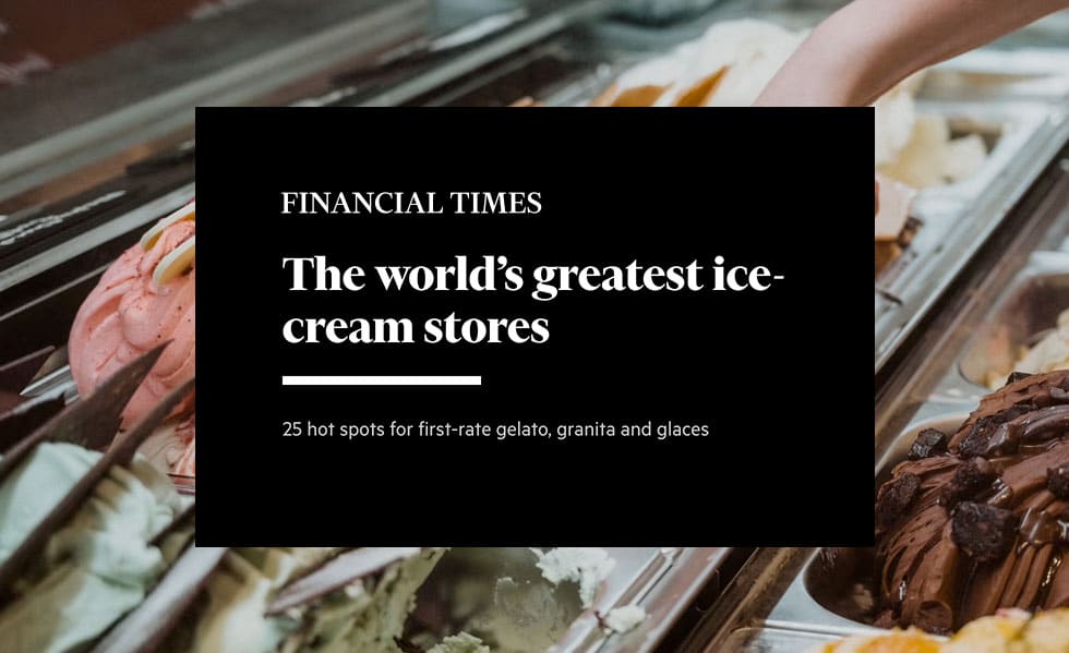 We made the Top 25 of the world’s greatest ice-cream stores